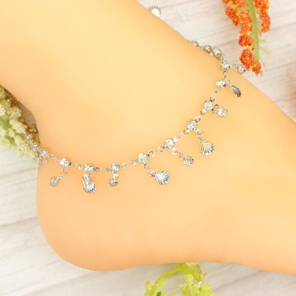 "Handmade Anklet – Elegant & Delicate Jewelry for Women | UNVRC1268 - Picture 8 of 10
